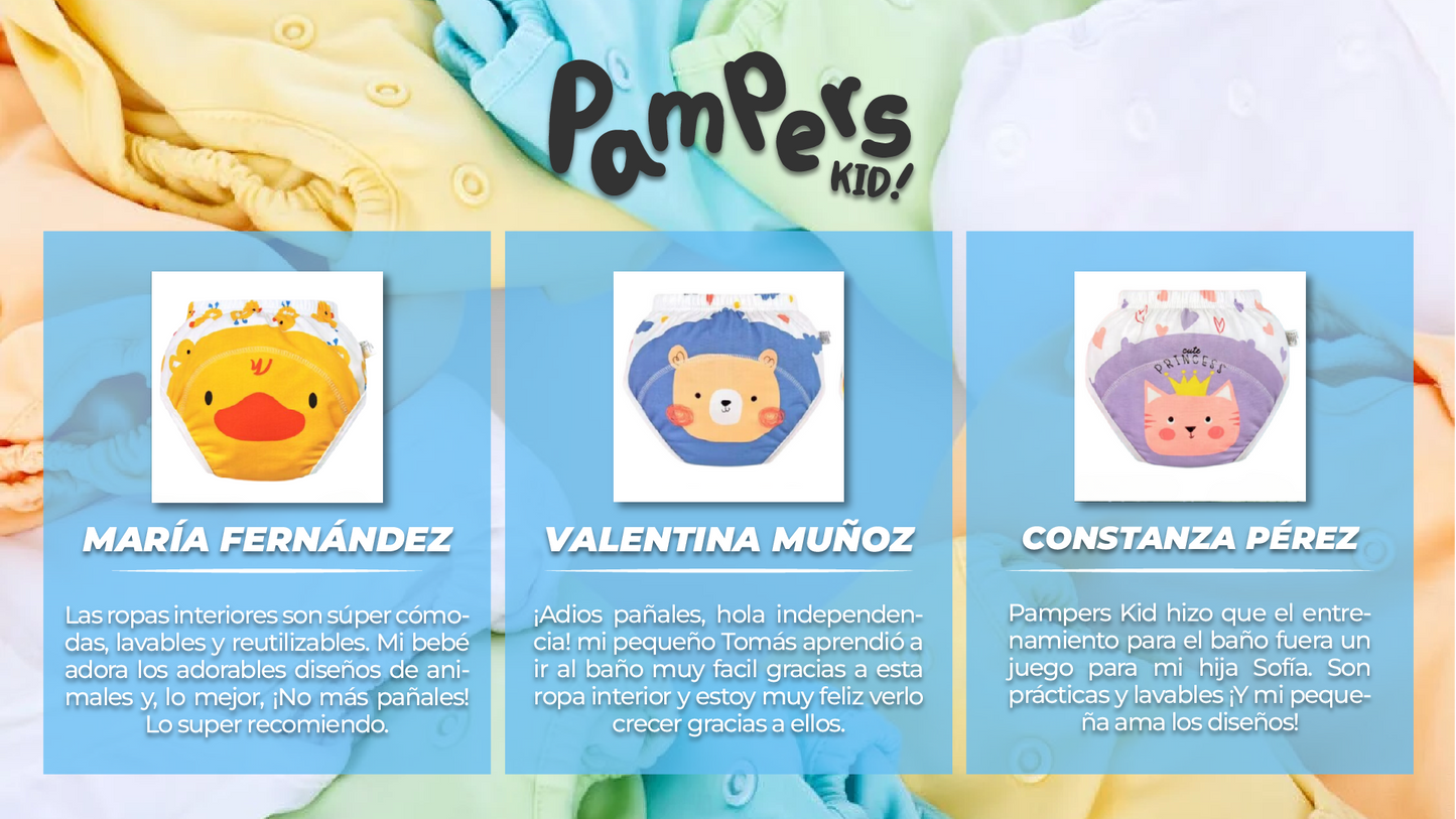 PampersKid™ - Ropa interior de bebe para aprender a ir al baño